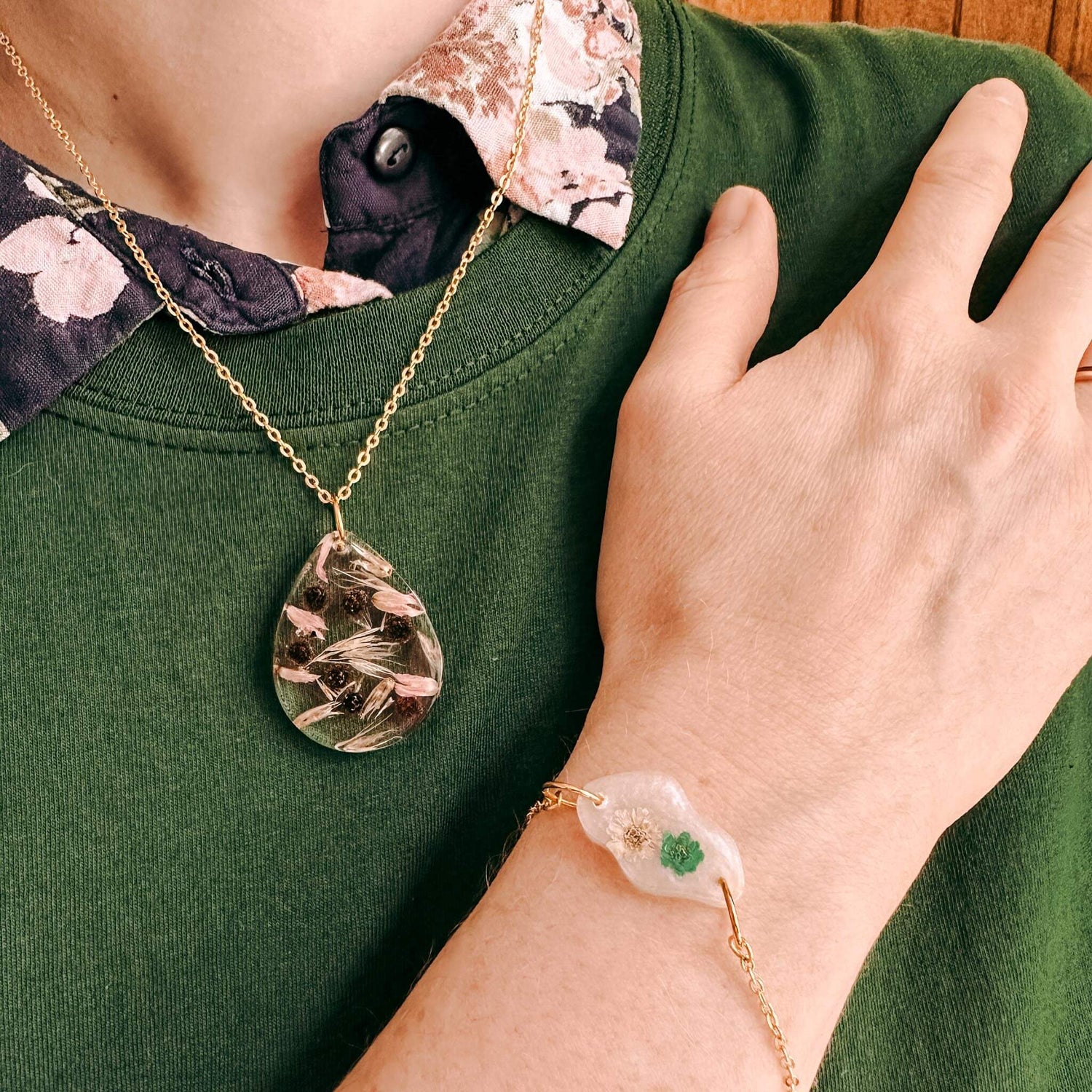 Resin mit Trockenblumen - Teamevent