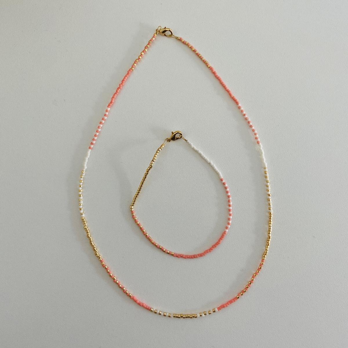 Perlenenschmuck lachs - SUMMER EDITION