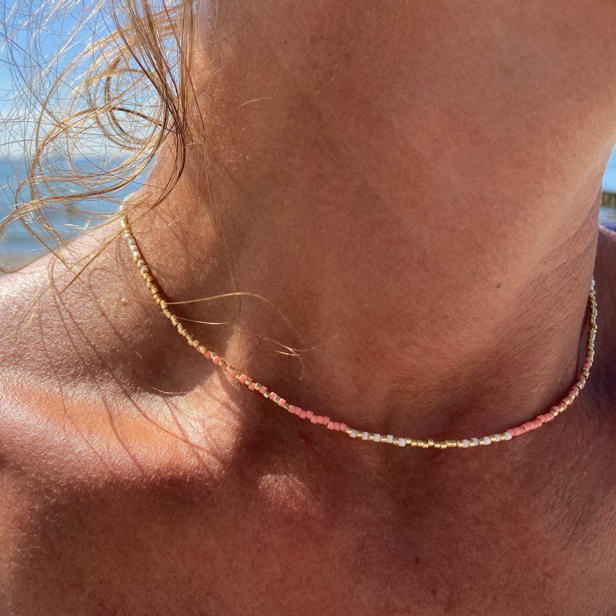 Perlenenschmuck lachs - SUMMER EDITION