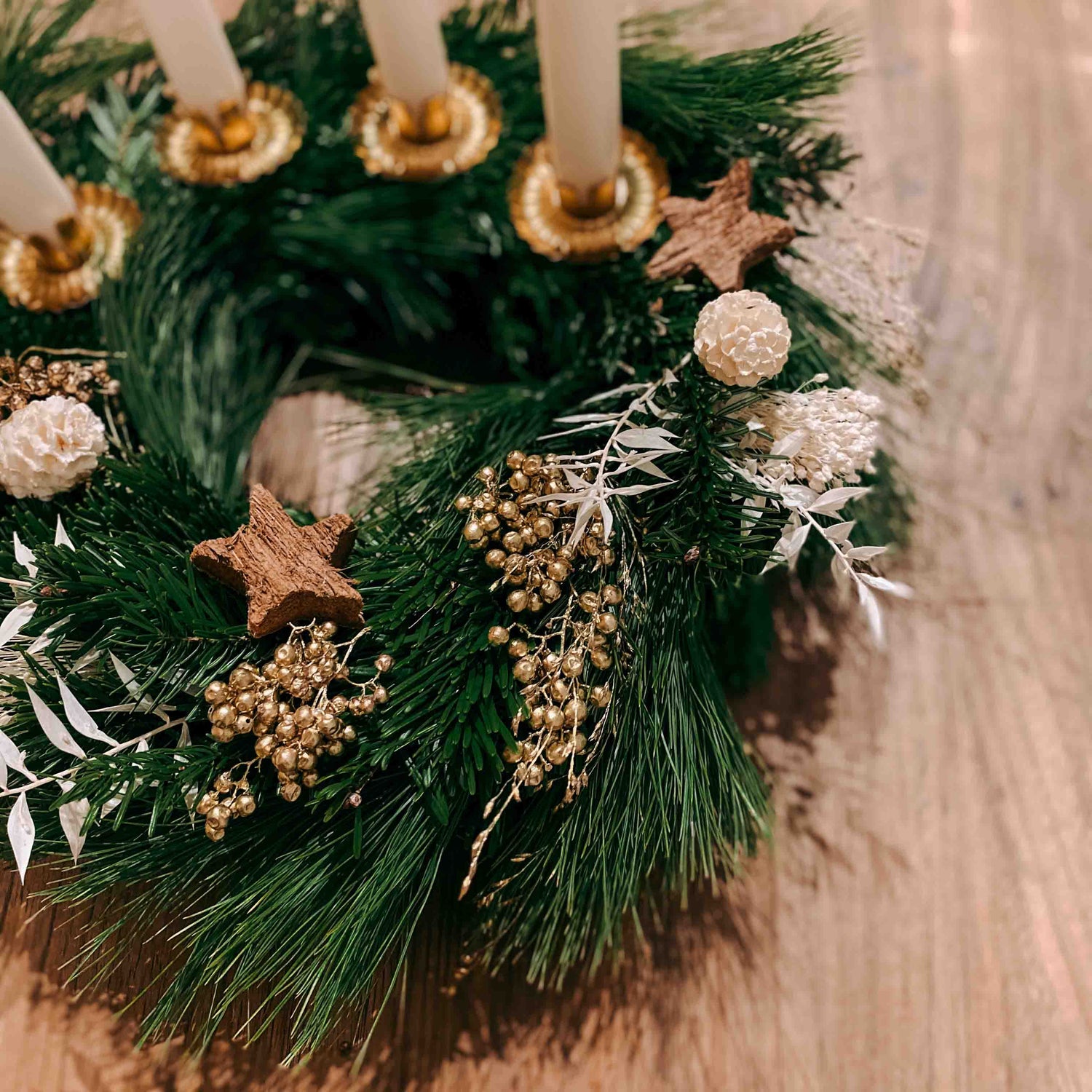 Adventskranz DIY-BOX „SCHNEEWEISSCHEN“