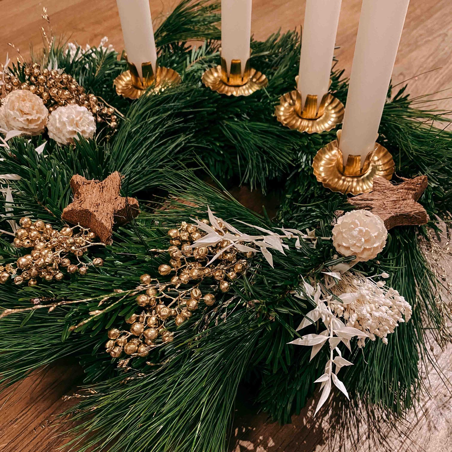 Adventskranz DIY-BOX „SCHNEEWEISSCHEN“