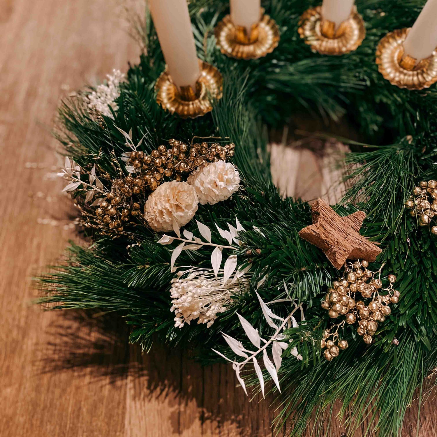 Adventskranz DIY-BOX „SCHNEEWEISSCHEN“