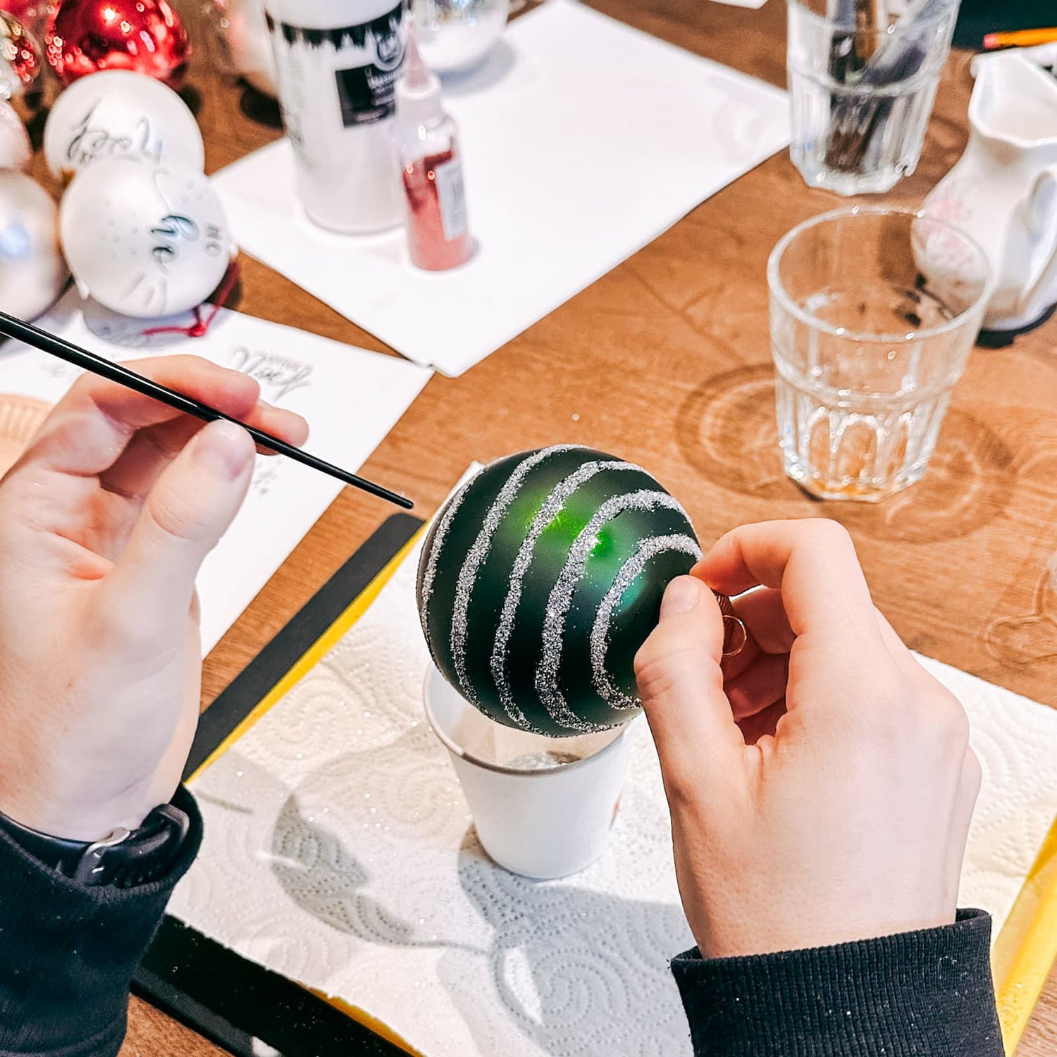 Weihnachtskugeln Workshop
