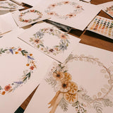 Aquarell/ Watercolour "Blumenkranz"