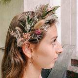 FlowerCrown - Blumen Haarkranz mit Trockenblumen