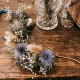 FlowerCrown - Blumen Haarkranz mit Trockenblumen