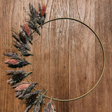 DIY-BOX Trockenblumen Ring "Lachsflieder"