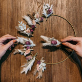 DIY-BOX Trockenblumen Ring "Rosawolke"
