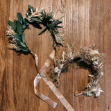 FlowerCrown - Blumen Haarkranz mit Trockenblumen