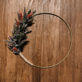 DIY-BOX Trockenblumen Ring "Lachsflieder"