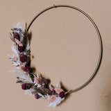 DIY-BOX Trockenblumen Ring "Rosawolke"