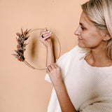 DIY-BOX Trockenblumen Ring "Lachsflieder"