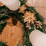 Weihnachtsdekoration Trend 2022 Weihnachtskranz Adventskranz Dekoration selber machen DIY Weihnachtsgesteck modern 